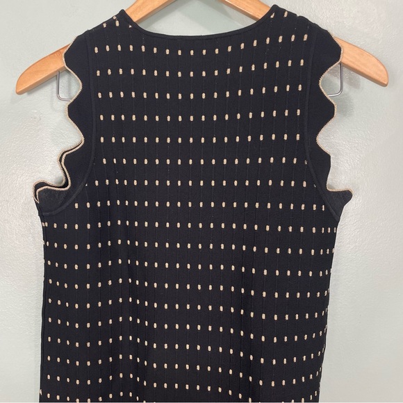 Ted Baker Flippy Metallic Relioa Jacquard Dress TB 2 US 6 Black Gold - Picture 9 of 9